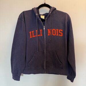 University of Illinois full zip sweater size medium